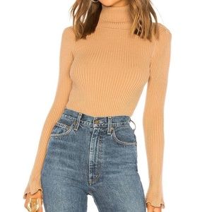 Lovers + Friends Viola Rib Turtleneck Sweater